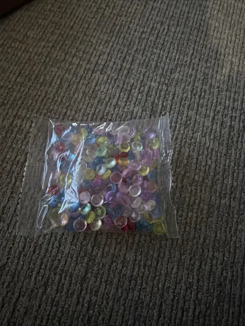 Lot of 100 Multicolored Lego Friends Translucent Stud Pieces Circles Edges