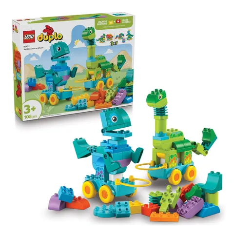 LEGO LEGO® DUPLO® 3-In-1 Dinosaurs on Wheels - 10451