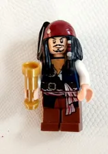 LEGO Minifigure Pirates of the Caribbean Captain Jack Sparrow w/telescope