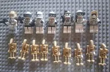 LEGO Star Wars Minifigure Lot Clone Troopers & Battle Droids lot Authentic 