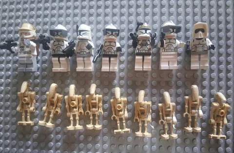 LEGO Star Wars Minifigure Lot Clone Troopers & Battle Droids lot Authentic 