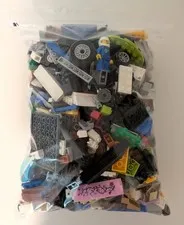 2 Lbs BULK LEGO Lot Random Parts, Bricks, Plates Ready for MOC & Minifigure