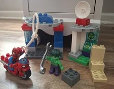 Lego Duplo 10876 Super Heroes Spider Man & Hulk Adventures Motorcycle Incomplete