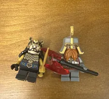 LEGO The Hobbit Thorin Oakenshield & Dain Ironfoot Minifigures Lot of 2