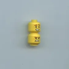 NINJAGO x 2 Jay Yellow Minifigure, Head Dual Sided Reddish Brown Eyebrows and