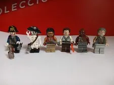 LEGO Pirates of the Caribbean Minifigure Lot 6 Figs Barbossa Gibbs Turner 4195