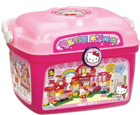 OXFORD SANRIO HELLO KITTY COOKING PARTY BUILDING BRICK BUCKET SET NHK2012