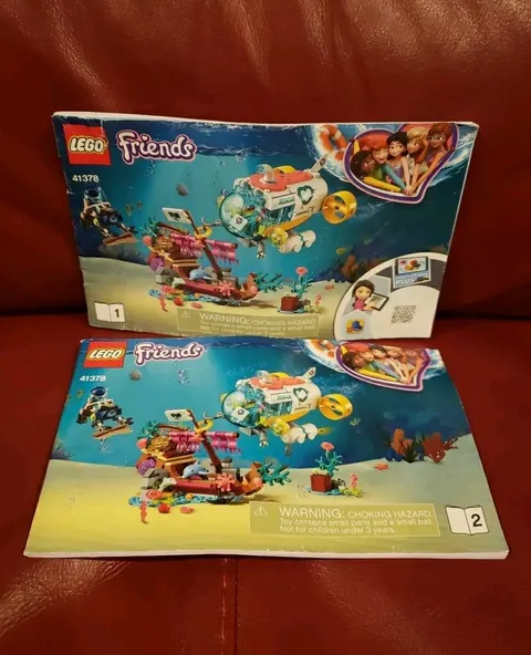 LEGO Friends Dolphin Rescue 41378 Book 1 & 2 Instruction Guide MANUAL ONLY