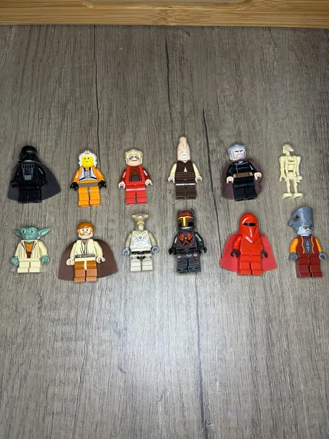 LEGO Star Wars Minifigure Lot (Gar Saxon, Count Dooku, Palpatine, ObiWan, Yoda)