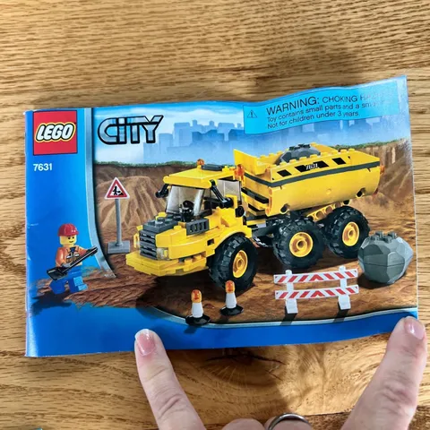 Lego City 7631 Dump Truck Instruction Manual Yellow Construction Booklet OS