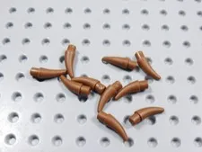 LEGO Lot of 10 Reddish Brown Small Barbs Horns Weapon Minifig BL