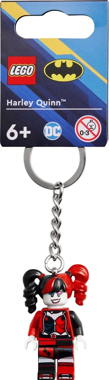 LEGO Super Heroes Harley Quinn Minifigure Keyring 854238