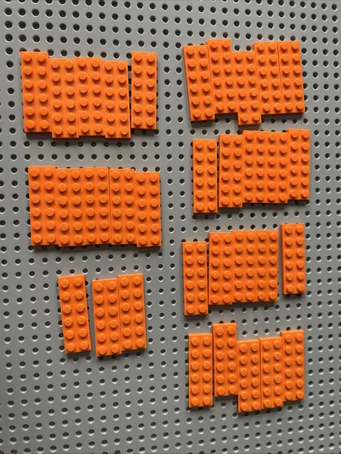LEGO 3795 Orange 2x6 Plate Bulk 30 Pieces