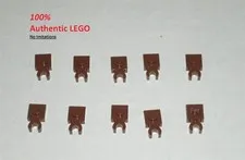 LEGO NEW 1x1 Reddish Brown Plate Vertical Clip (10x) 6337003 Brick 60897