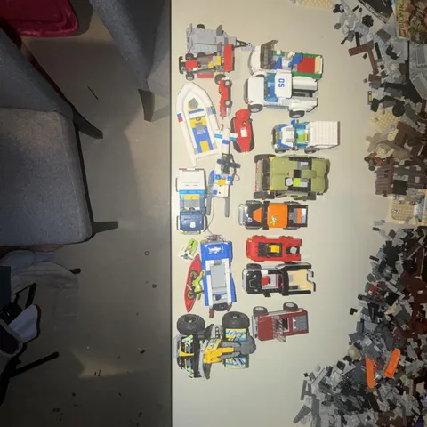 LEGO Bulk Lot Mixed Vehicles Cars And Trucks Incomplete Sets Over 5 Pounds Parts