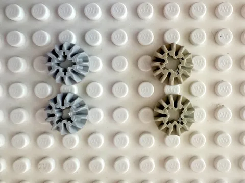 LEGO Technic Gear Tan 12 Tooth Bevel Parts 6589 Qty 2