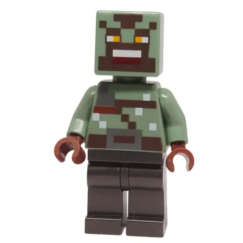 LEGO Minecraft Orc Warrior Minifigure Green Skin MIN163 Genuine
