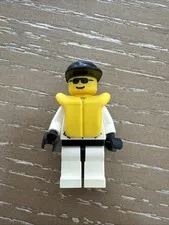 LEGO EMG RIVER RESCUE RES-Q 1 MINIFIGURE rsq003 Black Cap Life Jacket Set 6451