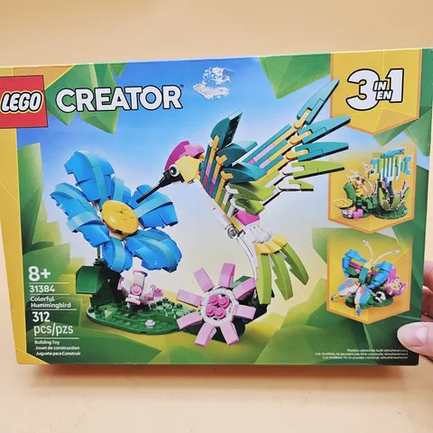 LEGO Creator 3 in 1 Wild Animals Colorful Hummingbird 31384 312pcs NEW SEALED🐦