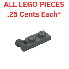 LEGO Plate 1x2 with End Bar Handle Dark Bluish Gray 60478 - Genuine LEGO Parts