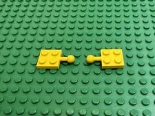 2x LEGO Yellow Modified Plate 2 x 2 w/Tow Ball 6195 6493 6677 #3729