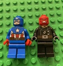 Lego Captain America & Red Skull Brown Belt 76017  Minifigures Lot