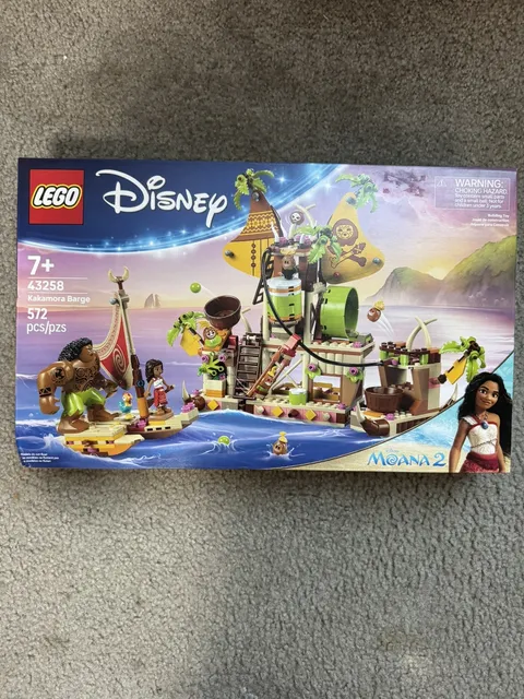 LEGO Disney Moana 2 Kakamora Barge Boat 43258 New 572 Pcs Building Set