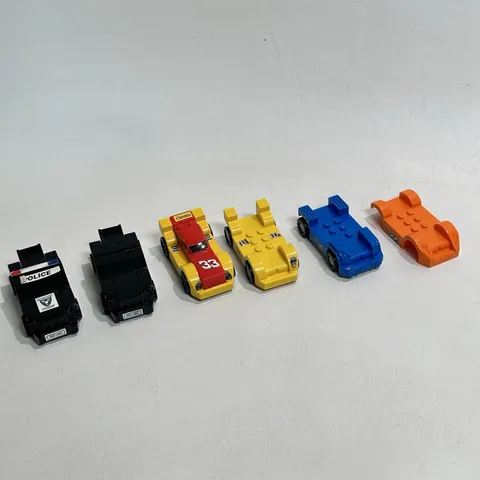 Lego Racers General Mills Cereal Promo Lot of 6 Cars 2009 Cheerios Police