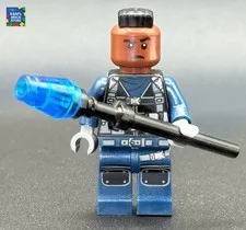 LEGO Jurassic World ACU Tracker Minifigure Male Mohawk Reddish Brown Head jw035