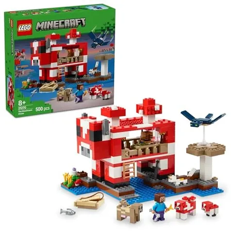LEGO Minecraft 21270 Mooshroom House 13+ collector's item Building Set