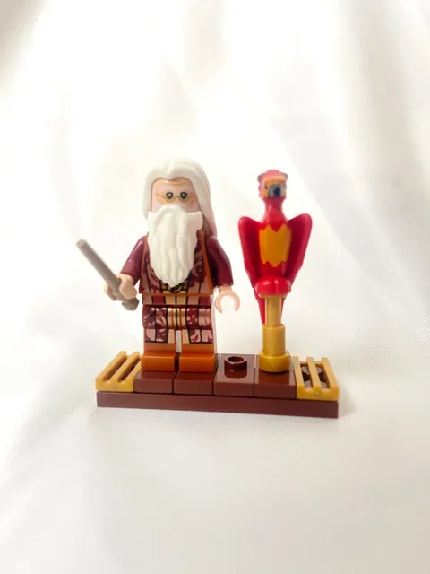 LEGO Mini Figures Albus Dumbledore Phoenix Fawkes Harry Potter