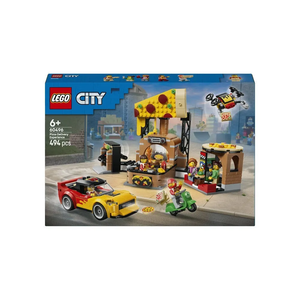 LEGO City 60496 Pizza Delivery Vehicle Adventure Building Set 