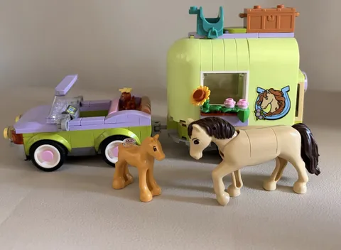 Lego Friends Horse & Baby Foal Trailer (42695) AS-IS