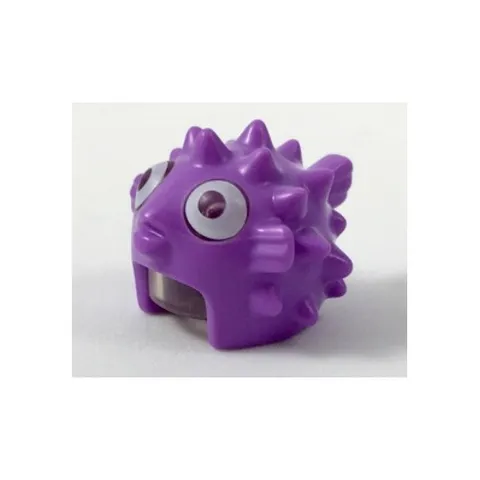 LEGO - Minifig, Mask Puffer Fish w/ Spikes & Fins, Trans-Clear Visor, White Eyes