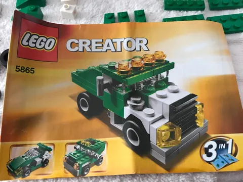 Lego Creator 3 in 1 Mini Dumper #5865 Original Case 100% Complete w/ Directions
