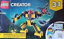 LEGO Creator 3 In 1 31090 DeepSea Robot Complete Besides Two Gold Rocks See Pics