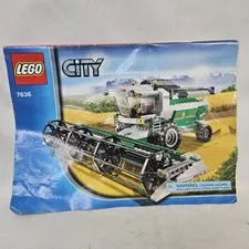 Lego City 7636 Combine Harvester INSTRUCTIONS ONLY Manual Directions Book Guide