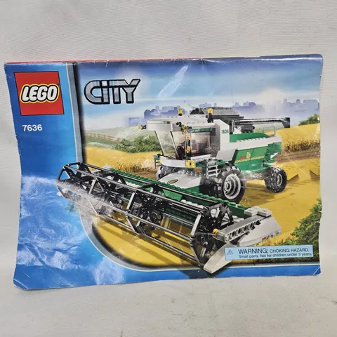 Lego City 7636 Combine Harvester INSTRUCTIONS ONLY Manual Directions Book Guide