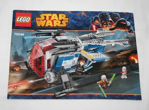 Lego #75046 Star Wars Coruscant Police Gunship Instruction/Construction Manual 