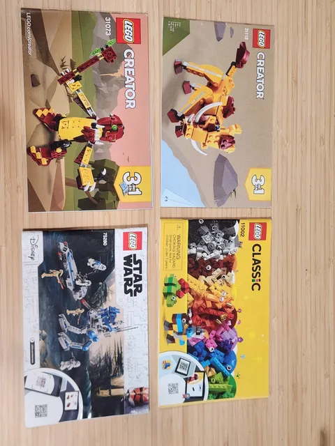 LEGO Instruction Manuals Lot CREATOR CLASSIC STAR WARS MARVEL AVENGERS