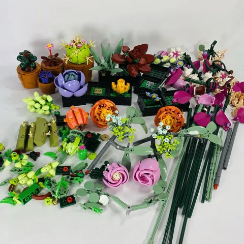 2lb. Lot of Lego Botanicals Flowers & Bouquet Parts & Pieces Succulents Etc