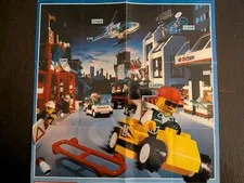 Vintage (1993) LEGO Product TOWN - RACING Sets Poster - RARE