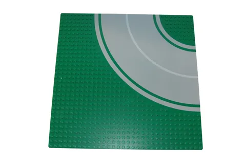 Lego® Street Base Plate Pad 32x32 Curve without Footway GREEN