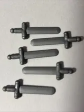 (5)Lego Part 3847 Silver Minifigure Weapon Short Sword VTG