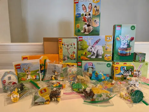 HUGE LEGO Lot - 22 LEGO Sets Easter and Rabbit Themed - Very Good Condition