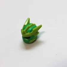 NINJAGO LEGO x 1 Bright Green Minifigure, Headgear Helmet Molded Lime Crests