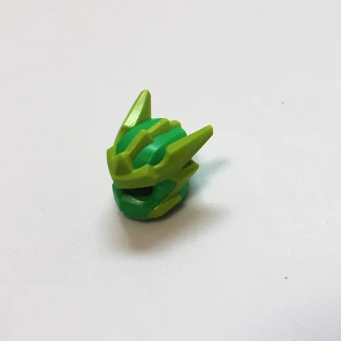 NINJAGO LEGO x 1 Bright Green Minifigure, Headgear Helmet Molded Lime Crests