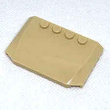 LEGO Parts - Tan 4x6x2/3 Triple Curved Auto Hood  - No 52031 - QTY 1