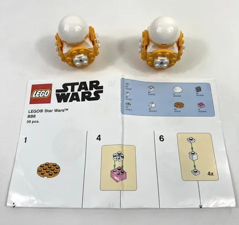 Lego Star Wars BB8 39 pcs 2017 Toys R Us Promo Building Event Lot of 2