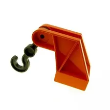 1x LEGO DUPLO Hook 2x2 Orange Dark Gray Loader Crane Truck 4171976 4662 2222c01